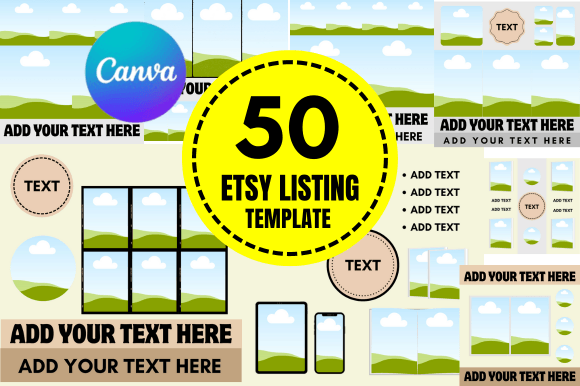 50 Etsy Listing Templates Canva: Elevate Your Shop