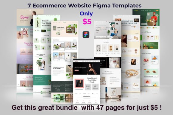 7 Ecommerce Website Figma Templates for Your Store