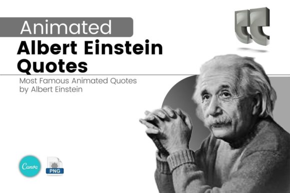 Albert Einstein Quotes Canva Templates: Visual Storytelling