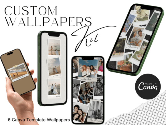 Custom Wallpaper Canva Templates Bundle: Elevate Your Digital Presence