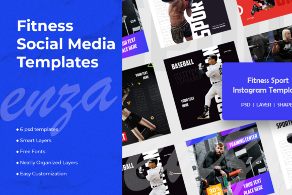 Dynamic Fitness Sport Instagram Templates for Your Brand