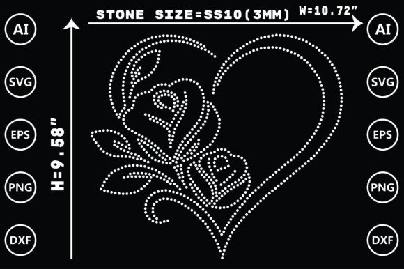 Elevate Crafts with Floral Rhinestone Templates