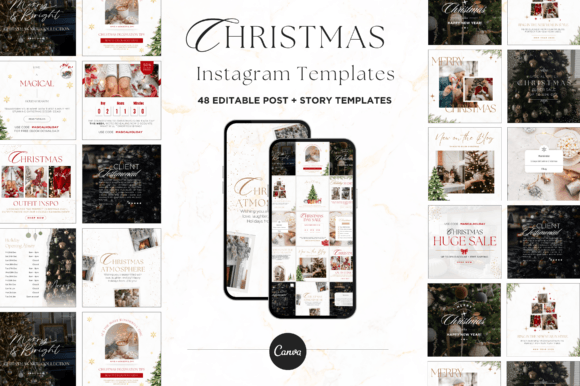 Elevate Your Holiday Social Media with Christmas Instagram Templates