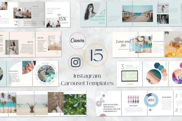 ✨Make your page SHINE!✨ Instagram Carousel Canva Templates