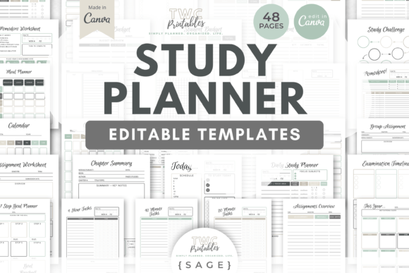 Master Your Schedule with Study Planner Canva Templates