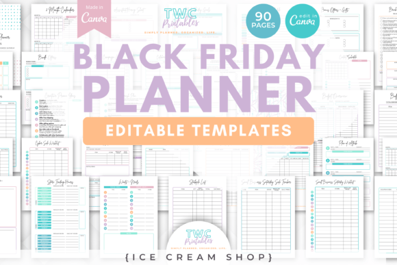 Mastering Holiday Sales with Black Friday Planner Canva Templates /9
