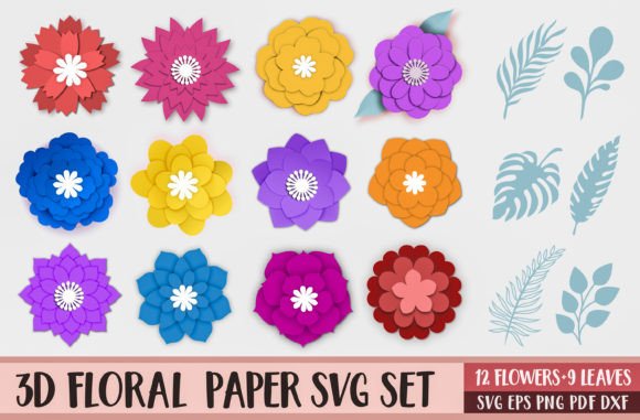 Small Paper Flower Templates SVG: Crafting with Precision
