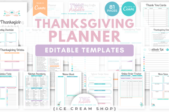 Thanksgiving Planner Canva Templates 9: Your All-in-One Organizer